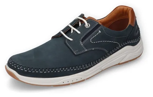 Camel Active Herren Schnürer in Blau, Größe 41 - Schnürer aus hochwertigem Nubukleder, flacher Absatz und modische navy Farbe, ideal für den Alltag und Freizeitaktivitäten.