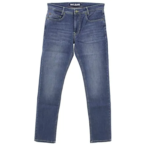 MAC HOSEN Trousers MAC Men, blau(midblues), Gr. 33/32 - Wanderhosen für Herren, aus strapazierfähigem Material und ideal für Outdoor-Aktivitäten mit hohem Tragekomfort.