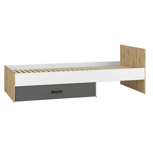 Lomadox Bett FYLI-131, Artisan Eiche Nb. mit weiß/anthrazit