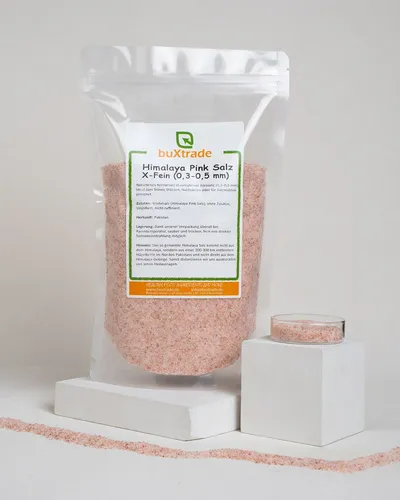 | Himalaya Pink Salt X-fine | Körnung: Sehr fein (0,3-0,5mm) | Buxtrade 10 kg