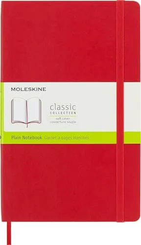 Moleskine Notizbuch Large/A5, Blanko, Soft Cover, Scharlachrot
