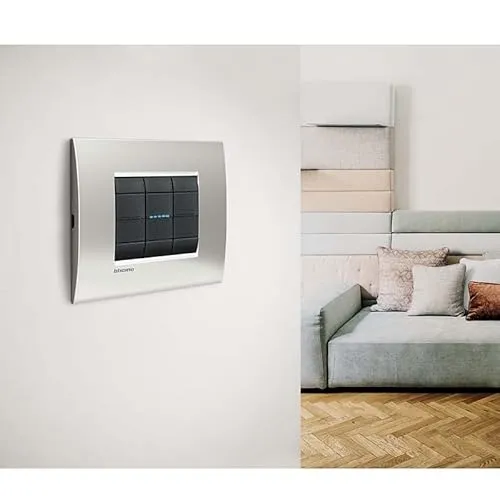 Bticino sn4001nf Livinglight Schalter, 1P, 16 A, 1 m, weiß, schwarz, SL4001NF