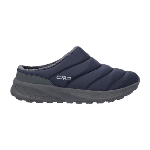 CMP Hertys Slipper black blue (N950) 47 - Herren Hausschuh mit warmer Synthetikpolsterung und leichter EVA-Sohle, ideal für entspannte Momente und kurze Ausflüge im Freien.