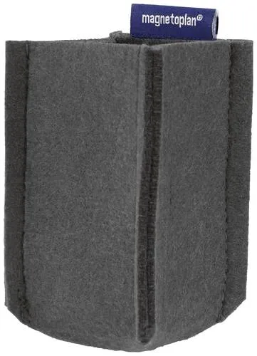 magnetoplan Magnettafel Stiftehalter magnetoTray SMALL - 60 cm breit, grauer magnetischer Stiftehalter für Ordnung am Arbeitsplatz