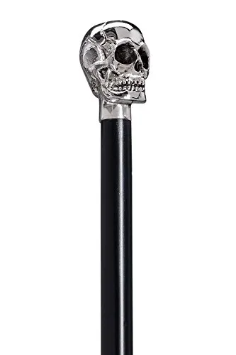 Gehstock Frackstock SKULL mit Totenkopf-Chromknauf