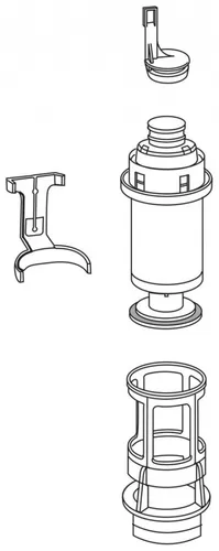 MEPA Ablaufventil-Set 590739 für UP-Spülkasten