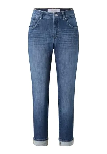 ANGELS 7/8 Jeans Darleen Crop TU mit Label-Applikationen - Damen-Jeanshosen mit geradem Schnitt und modernem Design, aus recyceltem Material für einen nachhaltigen Look.