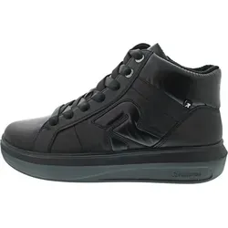 Rieker Schnürstiefelette schwarz 42 EU - Stiefel in Größe 42, aus hochwertigem Leder mit 3 cm Absatzhöhe, ideal für stilvolle und bequeme Looks.