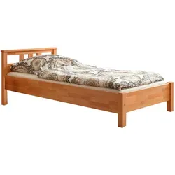 TiCAA Einzelbett Gästebett aus massivem Buchenholz von MID.YOU