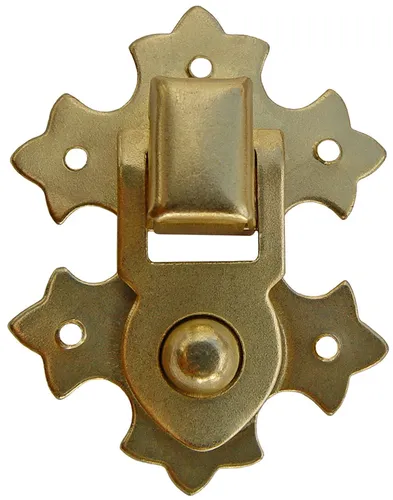 10x Schatullenverschluß 37/30 Schatullenverschlüsse Etui-Verschluss Vermessingt