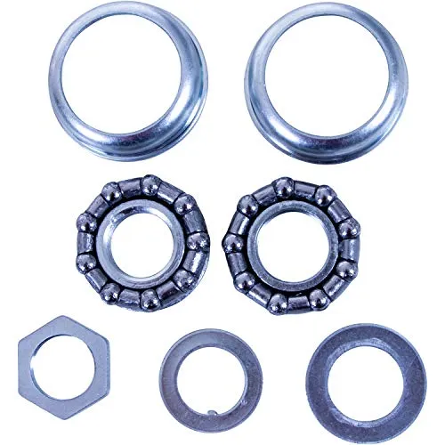 deTOX BMX Innenlager USBB/Tretlager für Fauberantrieb schwarz/Silber (Silber)