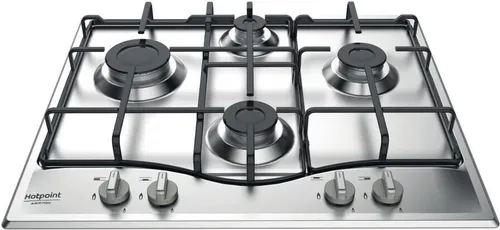 Hotpoint Ariston PCN 642 IX/HAR Gas-Kochfeld - Kochfeld mit 4 Brennern für präzises Kochen, edles Design aus Edelstahl, ideal für moderne Küchen.