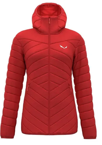 SALEWA Brenta RDS Daunenjacke Damen, Rot, L - Funktionsjacken für alpine Abenteuer mit 80/20-Daunenfüllung; windbeständig, wasserabweisend und leicht; bietet maximale Bewegungsfreiheit und Komfort für Skitouren und Bergsteigen.