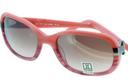 JETTE Sonnenbrille - Himbeerfarbene Damenbrille - Sonnenbrillen für Damen, stylische himbeerfarbene Vollrandbrille aus Kunststoff mit UV-Schutz und hohem Tragekomfort.