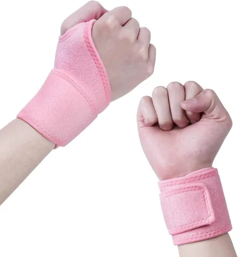 Sport Handgelenkbandage 2er-Set Klettverschluss Atmungsaktiv Herren Damen