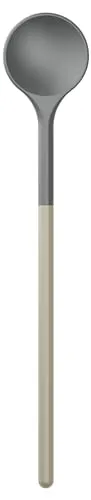 Rosti Optima Kochlöffel Kunststoff, Rührlöffel, Hitzebeständig bis zu 220°C, Spülmaschinenfest, aus Nylon, Länge 30 cm, Durchmesser Kopf 5,5 cm, Humus