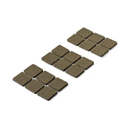 Hettich Filzgleiter, selbstklebend, 25 x 25mm, braun, 18 Stück (0,14 EUR/Stück)