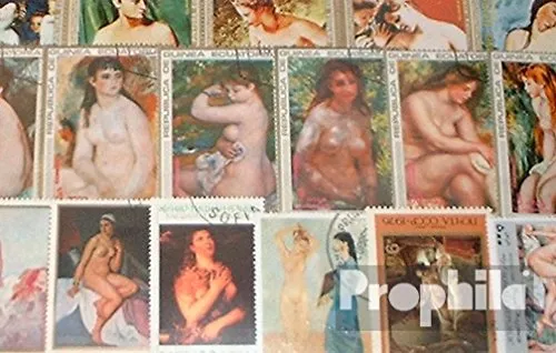 Prophila Collection Motive 50 Verschiedene Akte Briefmarken (Briefmarken für Sammler) Malerei