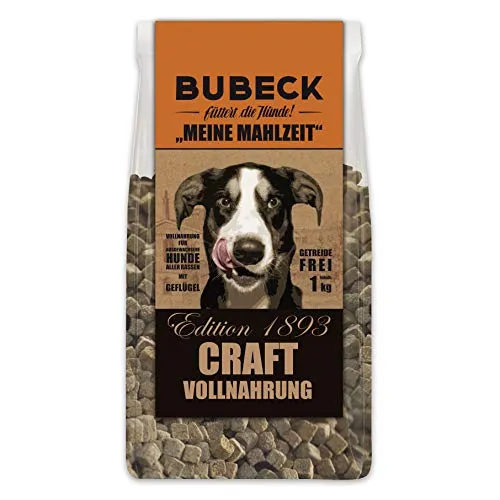 Hundefutter trocken getreidefrei von Bubeck mit Geflügel gebacken Adult