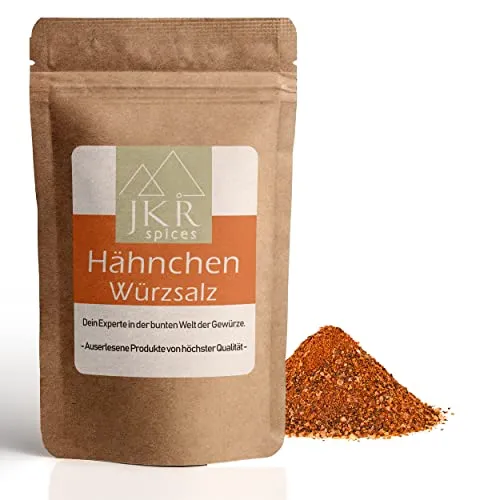 JKR Spices Hähnchen Würzsalz - Gewürzmischung für Brathähnchen, Hähnchenkeule oder zum grillen | Chicken Gewürzsalz | 100% natürlich (250 GR)