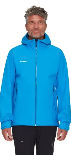 Mammut Alto Light HS Hooded Jacket Men Glacier Blue (XL) - Funktionsjacke für Wanderer, leicht und wasserdicht mit minimalistischem Design. Ideal für jedes Abenteuer, kompakt verstaubar und mit regulierbarer Kapuze.