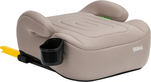 Fillikid Autokindersitz Sitzerhöhung Flip Deluxe Auto natur - Sitzerhöhung für Kinder von 125 bis 150 cm, einfach mit dem Fahrzeugsicherheitsgurt zu befestigen. Ideal für sichere Autofahrten, kompakt und praktisch für den täglichen Einsatz.
