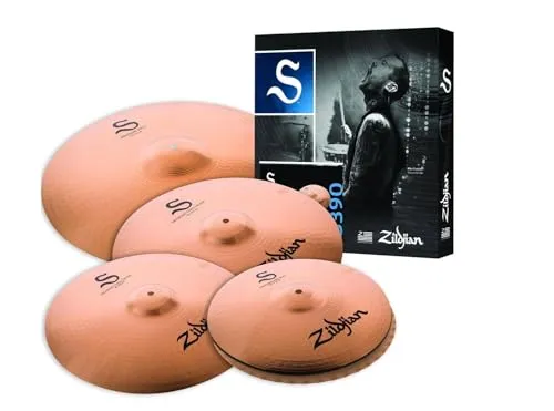Zildjian S390 S Series Performer Beckenset - Becken Set für Metal, Rock und Pop, inklusive 14'' Mastersound Hi-Hat und 20'' Medium Ride für vielseitigen Sound und brillante Klangqualität.