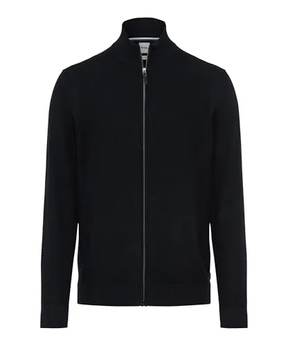 Brax Strickjacke - Elegante Cardigan in Navy - Cardigans aus 44% Baumwolle und 36% Leinen, ideal für einen stilvollen Look. Pflegeleicht und perfekt für jede Jahreszeit.