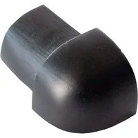 Dalsys Außeneck Fliesenschiene Viertelkreis 8mm Aluminium Schwarz