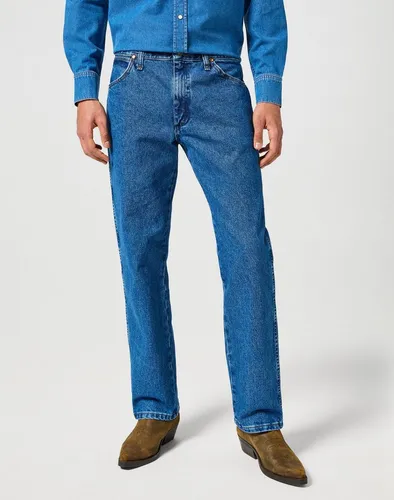 Wrangler 5-Pocket-Jeans 13MWZ ORIGINAL FIT blau 34 - Jeans in Bootcut Fit, aus 100% Baumwolle, stonewashed für einen lässigen Look, ideal für Alltag und Freizeit.