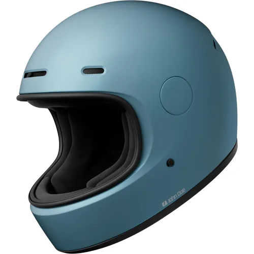 John Doe Motorradhelm JD/ONE Helmet Frozen Steel Blue - Motorradhelm mit anpassbarem Design und fortschrittlicher Fiberglas-Verbundkonstruktion für Sicherheit und Komfort. Ideal für jeden Fahrstil, mit innovativem Multi-Lock System für Zubehör.