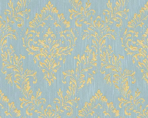 Architects Paper Textiltapete Metallic Silk, Barock-Design - Exklusive Vliestapete im Barockstil, leicht strukturiert und pflegeleicht, ideal für Wohnzimmer, Schlafzimmer und Küche. Made in Germany, hoch lichtbeständig und rückstandslos abziehbar.