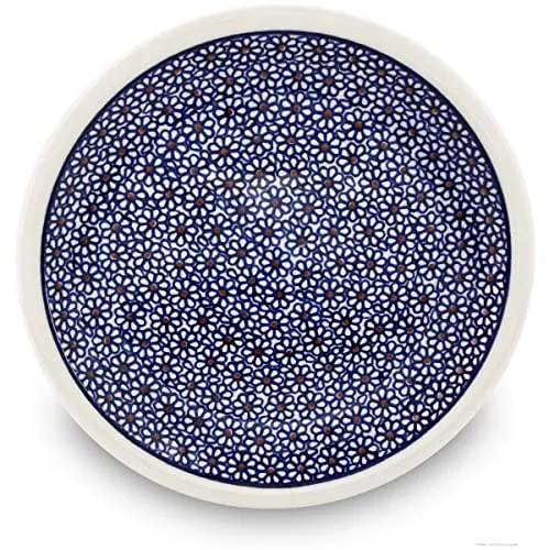 Bunzlauer keramik Teller – flacher Essteller Speiseteller Ø 24 cm – spülmaschinenfest, robust & langlebig (Dekor 120)