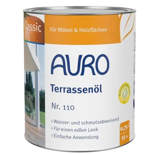 AURO Terrassenöl Classic Nr. 110-81 Teak, 0,75 Liter
