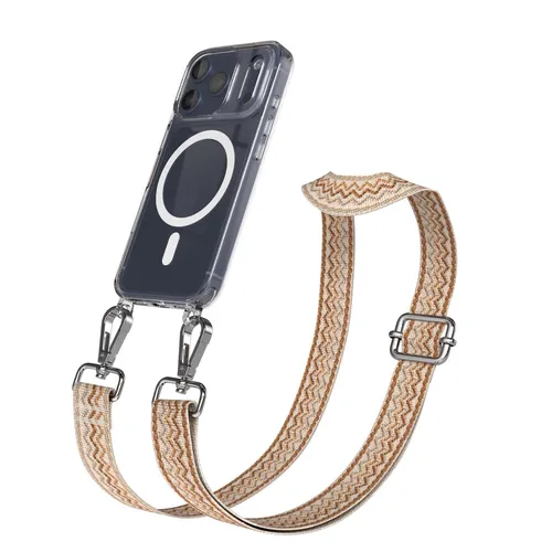 EAZY CASE Handykette - Verstellbares Taschenband für iPhone 17 Pro - Handy-Umhängetaschen & Hüllen mit Umhängeband, vielseitig einsetzbar als modisches Accessoire oder praktische Umhängetasche mit verstellbarer Länge für optimalen Komfort.