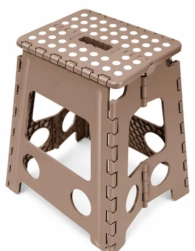HH-Haushalt Klapptritt XL Caramel – Faltbarer Tritthocker bis 150kg