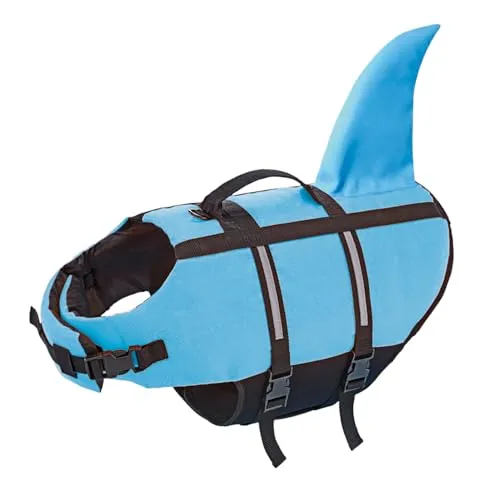 Nobby Hunde Schwimmweste Sharki mit Haiflosse hellblau