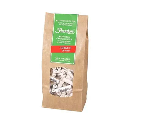 PASSATORE 9mm Aktivkohlefilter Inh. 180 Filter