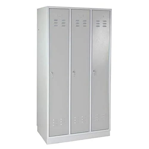 ADB Umkleideschrank 3-türig, Lichtgrau