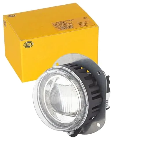 HELLA DE/LED-Fernscheinwerfer 90mm Performance L4060 - Autoscheinwerfer-Komplettset mit innovativer LED-Technologie für mehr Ausleuchtung und Sicherheit. Markantes Design mit integriertem Tagfahrlicht und robustem Aludruckguss-Gehäuse.