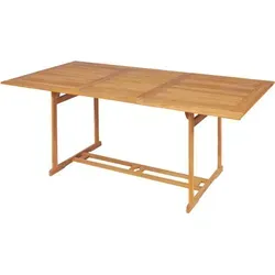 vidaXL 7-tlg. Garten-Essgruppe aus massivem Teakholz - Hochwertiges Gartenmöbel-Set aus robustem Teakholz mit verstellbaren Klappstühlen und Tisch mit Schirmloch – ideal für entspannte Stunden im Freien.