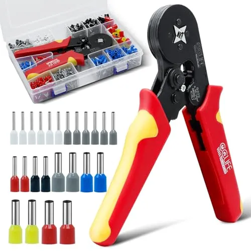 Crimpzangen Aderendhülsen Set – Hochwertige Aderendhülsenzange mit 1200 Klemmen