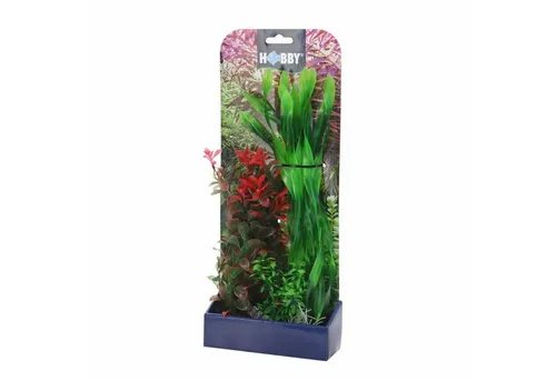 HOBBY Aquariendeko Plantasy Set 2 Pflanzen-Set mit 3 künstlichen Aquarienpflanzen
