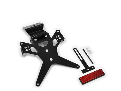 ZIEGER Kennzeichenhalter für Yamaha XJ6 Diversion 2009-2016 - Robuste Kennzeichenhalterung aus pulverbeschichtetem Metall, ideal für Straßenmotorräder, inklusive Montagezubehör und 1 Jahr Herstellergarantie.