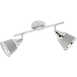 Deckenleuchte 2 Flg - Silber von Action