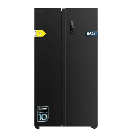 Cecotec Amerikanischer Kühlschrank Bolero CoolMarket SBS 562 Dark D.