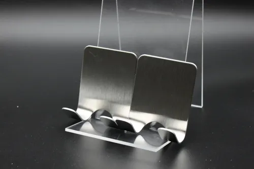 2x Haken Aufhänger selbstklebend Edelstahl Rasierapparat-Halter Dusche Haken