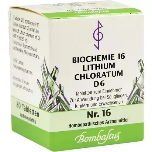 BIOCHEMIE 16 Lithium chloratum D 6 Tabletten 80 St