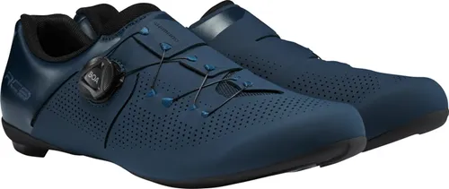 Shimano RC302 navy (N01) 43 - Hochwertige Rennradschuhe - Rennradschuhe für Herren & Unisex mit atmungsaktivem, nachhaltigem Design und BOA-Einstellsystem für optimalen Komfort und Kraftübertragung.