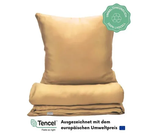 COZY HEAVEN Bettwäsche Luxus Lyocell Bettwäsche, TENCEL™, Atmungsaktiv & Weich, 100% Lyocell, 2 teilig